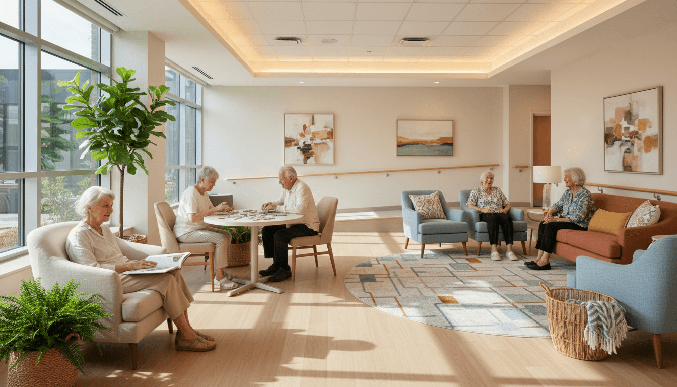 Elderly residents engaged in daily activities at EKIS nursing home in George Town